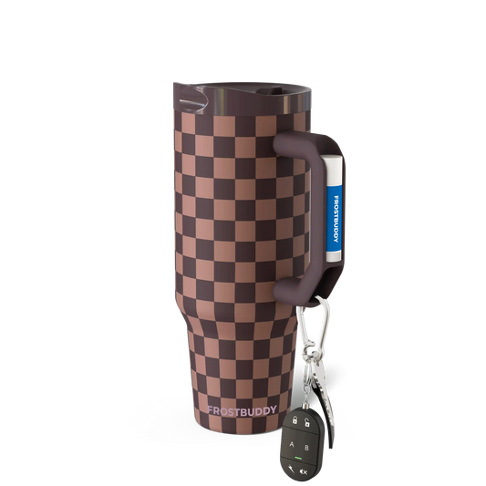 Thicc Buddy 40oz | Espresso Checkered