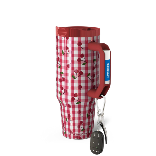 Thicc Buddy 40oz | Cherry Gingham